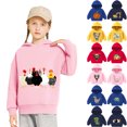 thumbnail image 1 of Teyfeniy Toddlers Kids Print Hoodies Cute Long Sleeve Casual Pullover Sweatshirts Fall Winter Comfy Soft Loose Fashion Tops Going out Activity Shirts for Boys Girls Unisex, for 2 to 7 Years, 1 of 7