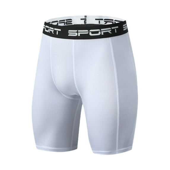 Teyfeniy White Mens Slim Shorts Athletic Running Gym Casual Summer Workout Short Solid Color Elastic Waist Comfy Soft Fashion Shorts