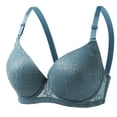 thumbnail image 1 of Teyfeniy Wire Halter Bras for Women Seamless Comfy Adjustable Strap Bralettes with Pad Lift and Support Solid Color Lightweight Breathable V Neck Bras, 1 of 7