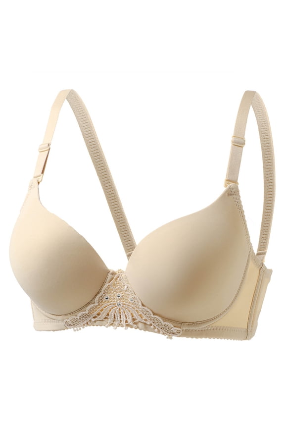 Wire Halter Bras for Women Seamless Comfy Balconette Adjustable Strap Bralettes with Pad Lift and Support Solid Color Lightweight Breathable V Neck Bras