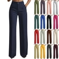 thumbnail image 1 of Teyfeniy Womens Dress Pants Business Casual Flex Motion Slacks Dressy Pants Regular Office Fashion Stylish High Waist Straight Leg Work Trouser with Pockets, 1 of 8