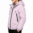 thumbnail image 1 of Teylalorva Boys Outerwear (3-12) Winter Ski Jacket Waterproof Windproof Hooded Coat Warm Outdoor Sports Snow For Kids Pink Size 9, 1 of 6