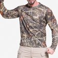 thumbnail image 1 of Teylalorva Men's Lightweight Top Camouflage Print Long Sleeve Quick-Dry Sunscreen Outdoor Sports Shirt Camouflage Size S, 1 of 4