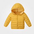 thumbnail image 1 of Teylalorva Outerwear Jackets for Girls Lightweight Puffer Jacket Casual Warm Winter Coat for Girls（Girls） Yellow Size 12, 1 of 2
