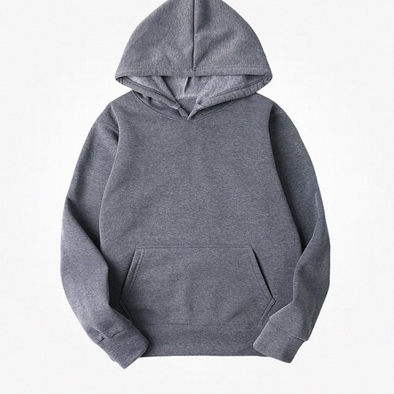 Teylalorva Women's Casual Hooded Sweatshirt Fashionable Long Sleeve Pocket Fall Winter Pullover Tops Dark Gray Size 3XL