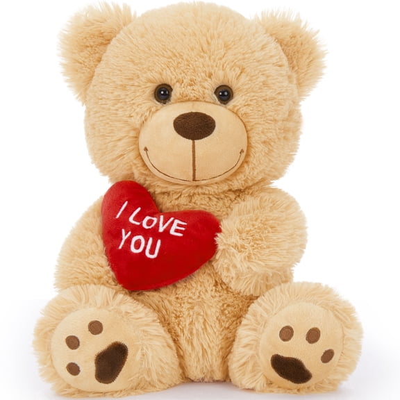 Tezituor 12'' Teddy Bear Stuffed Animal Stuffed Bear Plush with I Love You Heart Plush Toy