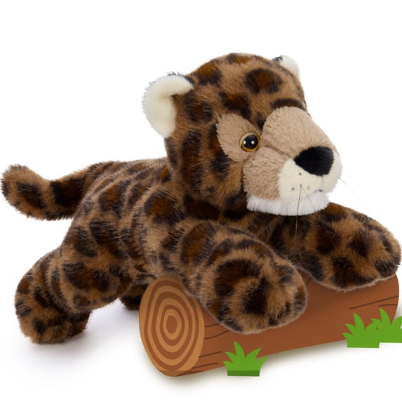 Tezituor 16" Leopard Stuffed animal Realistic Stuffed Cheetah Plush Toy Soft Body Pillow
