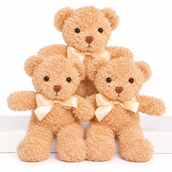 Tezituor 3 Pack Teddy Bear Small 9.84'' Teddy Bear Stuffed Animals