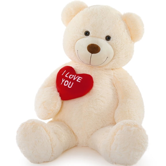 Tezituor 36'' Teddy Bear Stuffed Animal Giant Bear Plush with I Love You Heart Plush Toy