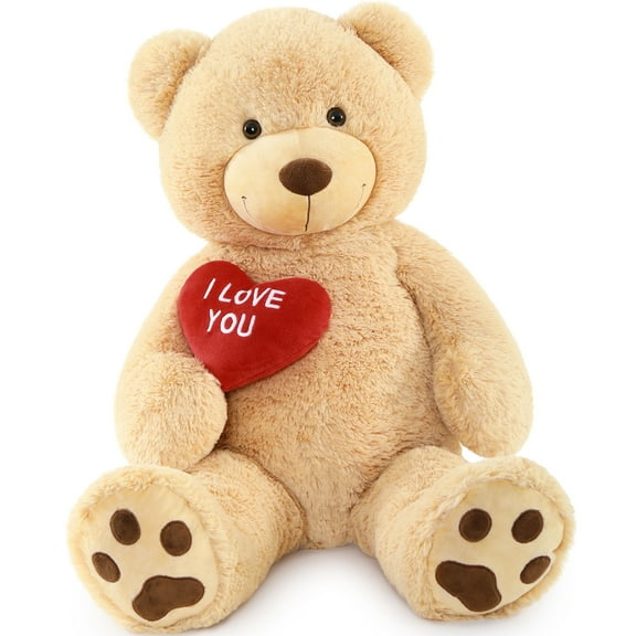 Tezituor 36" Teddy Bear Stuffed Animal Giant Bear Plush with I Love You Heart Plush Toy