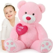 Tezituor 36'' Teddy Bear Stuffed Animal Giant Bear Plush with I Love You Heart Plush Toy