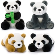 Tezituor 4Pcs Panda Stuffed Animal Bulk Stuffed Animal Plush Toy