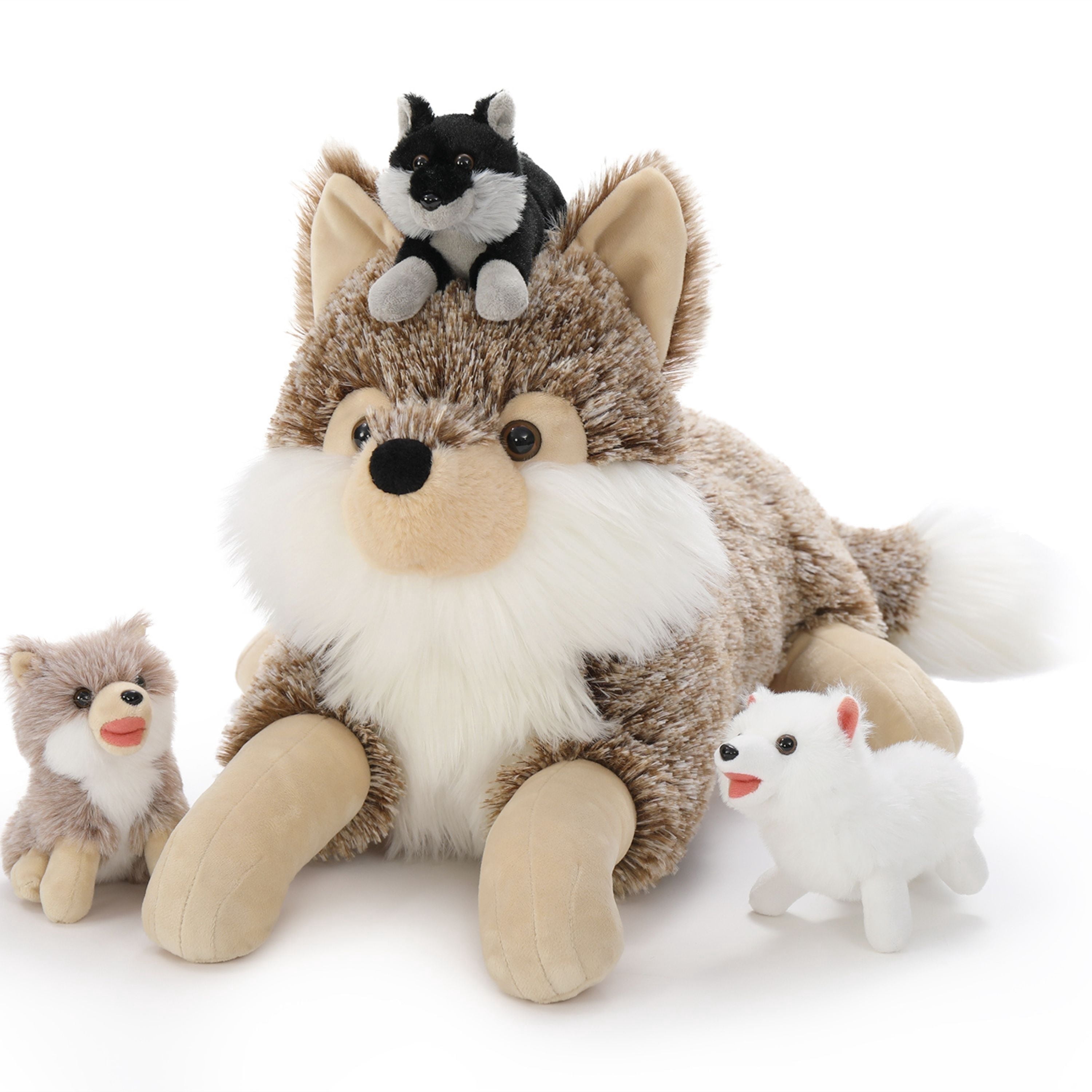 Tezituor 4Pcs Wolf Stuffed Animal 19.6