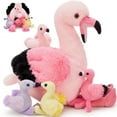 thumbnail image 1 of Tezituor 5Pcs Flamingo Stuffed Animal 17.7" Giant Flamingo Plush with 4 Baby Flamingos Plush Toy, 1 of 8