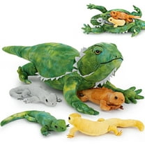 Tezituor 5Pcs Lizard Stuffed Animal 26.3" Giant Lizard Plush with 4 Babies Plush Toy