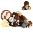 thumbnail image 1 of Tezituor 5Pcs Sloth Stuffed Animal 23.6'' Giant Sloth Plush with 4 Babies Plush Toy, 1 of 9