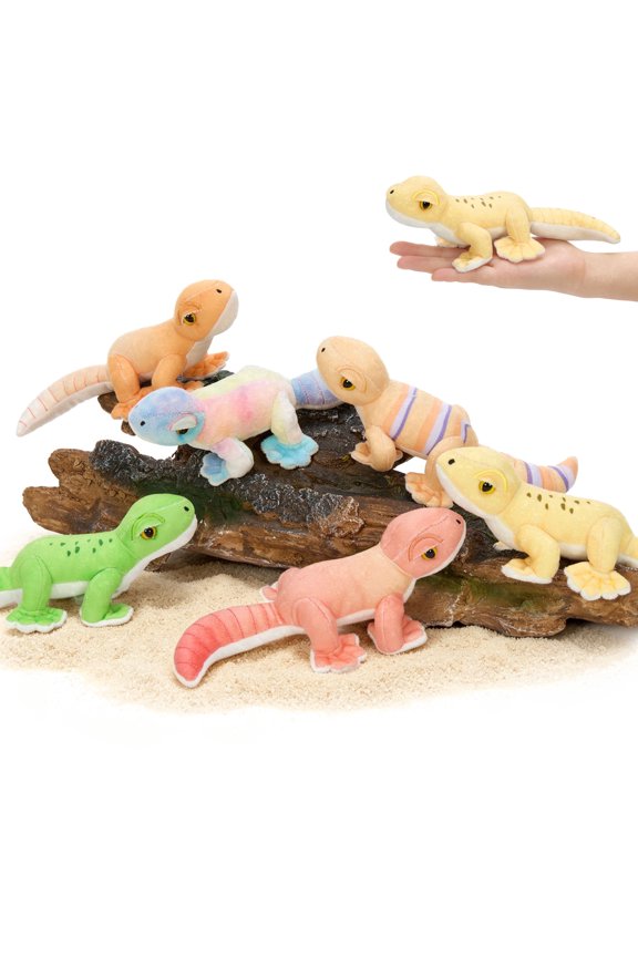 6Pcs Lizard stuffed animal 7.9" Bulk Stuffed Animals Small Lizard Toy