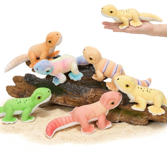 Tezituor 6Pcs Lizard stuffed animal 7.9" Bulk Stuffed Animals Small Lizard Toy