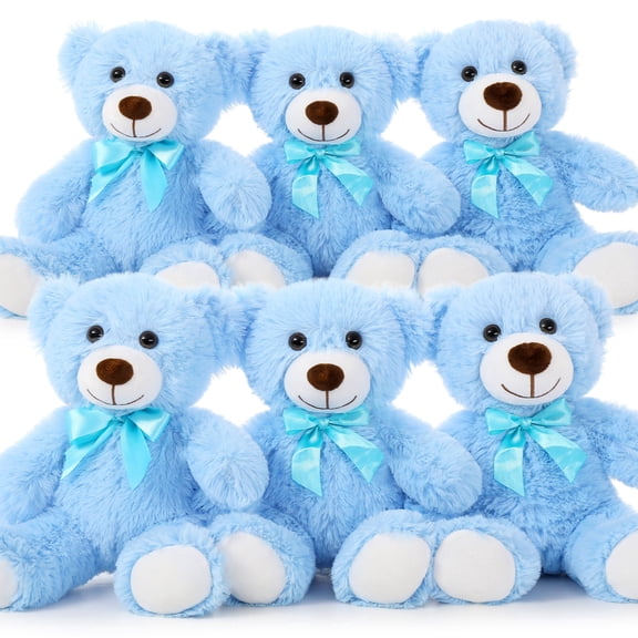 Tezituor Bulk Teddy Bear 6 Packs Small Teddy Bear Stuffed Animals for Baby Shower