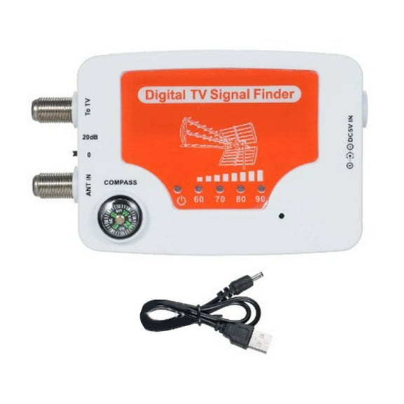 Tf-02 Dc5V Digital Tv Signal Finder Digital Aerial Terrestrial Tv Antenna Signal Strength Meter Detector With-Compass Instrument