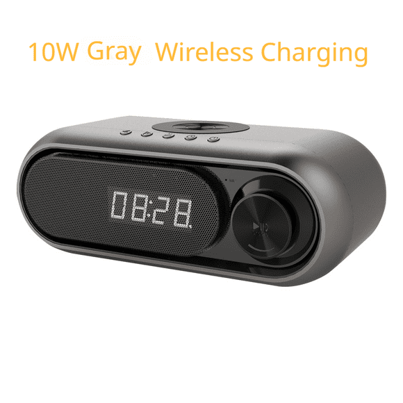 Tf speaker with wireless charger caixa de som3 ln 1 multifunctional wireless bluetooth speaker charging clock alarm fm radio