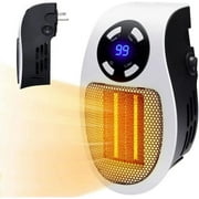 Tfalo Space Heaters for Indoor Use, Ecoheat Heater, Upgrade Ceramic Alpha Heater Plug in Wall 500w with Adjustable Thermostat, Timer and Overheat Protection