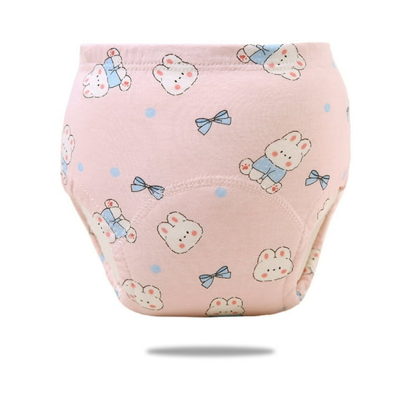 Tfken Baby Toddler Underwear Cartoon Print 1Pcs Training Briefs Pink Size 6-12 Months