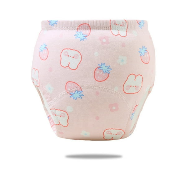 Tfken Baby Toddler Underwear Cartoon Print 1Pcs Training Briefs Pink Size 6-12 Months