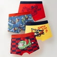 thumbnail image 1 of Tfken Big Boys Teen Underwear Daily Wear Car Print 4Pcs Red Boy Shorts Size 11-12 Years, 1 of 3