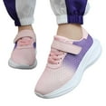 thumbnail image 1 of Tfken Big Girls Walking Badminton Shoes Size 11-11.5 Years Mesh Platform Trendy Outdoor Pink Sneakers For Kids, 1 of 7