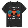 thumbnail image 1 of Tfken Boys Tees For Summer Letter Print Crew Neck Short Sleeve Tops Summer Fashion Casual Teen Comfortable Shirts Black Size 1-2 Years, 1 of 4