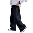 thumbnail image 1 of Tfken Child Boys Pants Size 5-6 Years Solid Color Straight-Leg Flat Front Sport Leisure Child Trousers, 1 of 8
