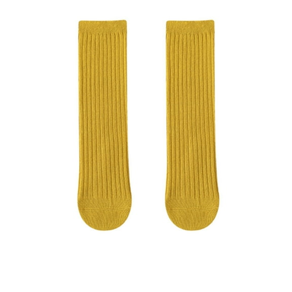 Tfken Child Boys Stockings Size 1-12 Years Knee-High 1 Pairs Stockings Yellow