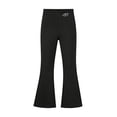 thumbnail image 1 of Tfken Child Soft Comfy Pants School Daily Wear Flare Yoga Legging Pants Girls High Waist Stretch Print Kids Casual Clothes Size 9-10 Years Black, 1 of 4