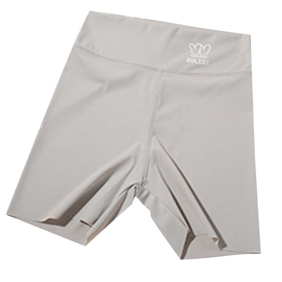 Tfken Children's Daily Leisure Sports Shorts Solid Color comfortable soft summer autumn leggings for girls Grey Size 13-14 Years