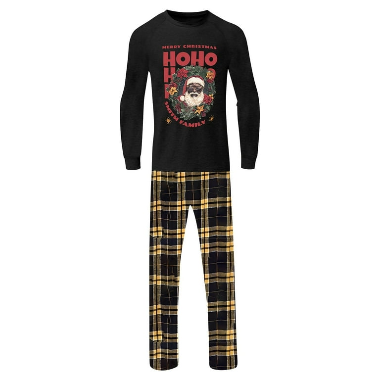 Tfken Christmas Family Matching Pajamas Crew Neck Long Sleeve