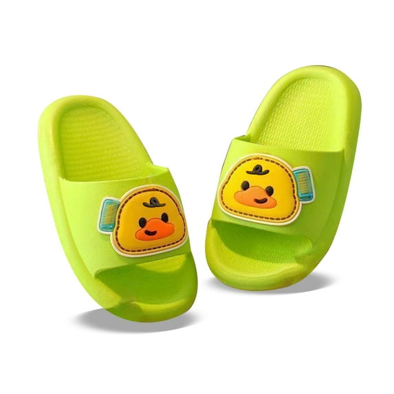 Tfken Garden Clogs Slippers For Kids Girls Boys Green Size 7-9 Years Swivel Ankle Strap Breathable Fashion Pvc Toddler Water Shoes