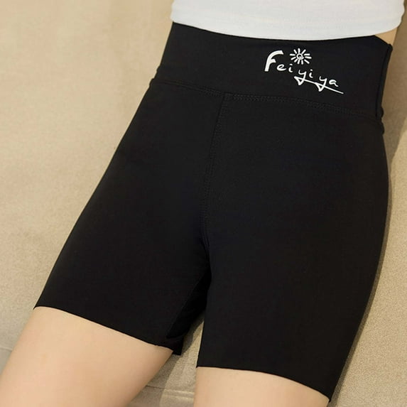 Tfken Girls Casual Sports Shorts For Daily Wear Comfortable Elastic Children's Leggings Suitable For Young Children Black Size 4-5 Years