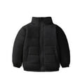 thumbnail image 1 of Tfken Girls Coat Fall Winter Lightweight Zip Up Coats With Pockets Casual Loose Warm Child Comfy Clothes Outwear Size 3-4 Years Black, 1 of 4