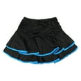 thumbnail image 1 of Tfken Girls Skirts For Summer Elastic Waist Patchwork Ruffles Skirts Trendy For Dance Performance Children Comfortable Clothes Blue Size 7-8 Years, 1 of 3