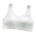 thumbnail image 1 of Tfken Girls Training Bras Comfortable Underwear Wireless Bralette Padded Support Seamless Thin Breathable Kids Lightweight Underclothes Size 12-15 Years White, 1 of 3