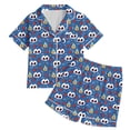 thumbnail image 1 of Tfken Halloween Boys Pajamas Sets Sleepwear Nightwear Festival Halloween Print Comfortable Pajamas Set Homewear Summer Fashion Classic Loungewear Outfit Size 2-3 Years Blue, 1 of 4
