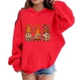 thumbnail image 1 of Tfken Halloween Hoodies For Girls Cartoon Graphic Print Pullover Sweatshirt Fall Winter Long Sleeve Lined Soft Warm Casual Family Gathering Tops Size,1-14 Years Red, 1 of 4