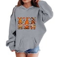 thumbnail image 1 of Tfken Halloween Hoodies For Girls Cartoon Graphic Print Pullover Sweatshirt Fall Winter Long Sleeve Lined Soft Warm Casual Family Gathering Tops Size,1-14 Years Khaki, 1 of 4