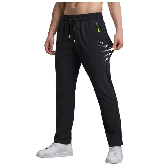 Tfken Men Pants For Summer Drawstring Elastic Waist Solid Color Pants With Pockets Casual Daily Wear Male Classic Clothes Black