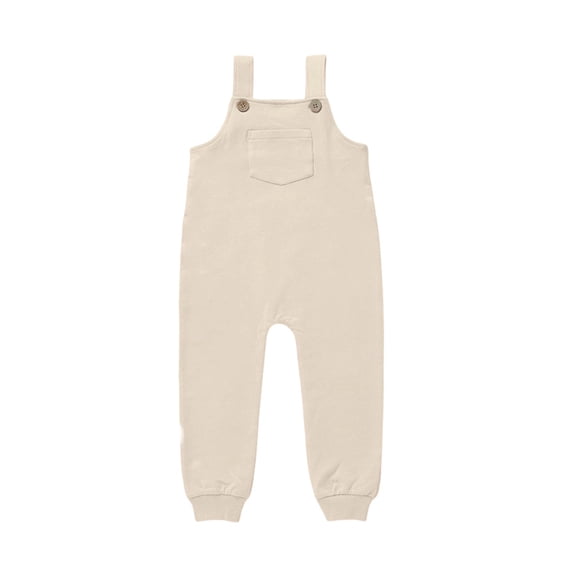 Tfken Overalls For Girls Summer Sleeveless Comfy Casual Jumpsuit With Pockets Daily Wear Toddler Comfortable Clothes Size 6-12 Months Beige