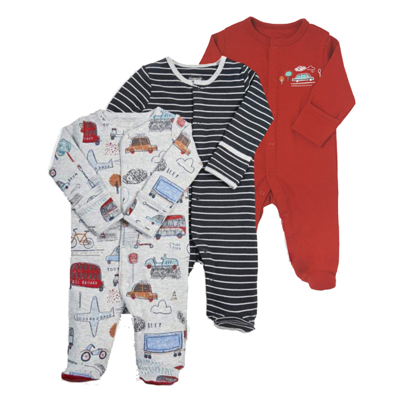Winter Romper For Baby Boy/Girl Cartoon Design In Red Color main image 0
