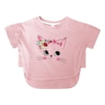 thumbnail image 1 of Tfken Soft Comfy Tops For Girls Daily Wear Holiday Short Sleeve Tees Tshirts Graphic Print T-Shirts Fashion Toddler Classic Clothes Size 12-13 Years, 1 of 5