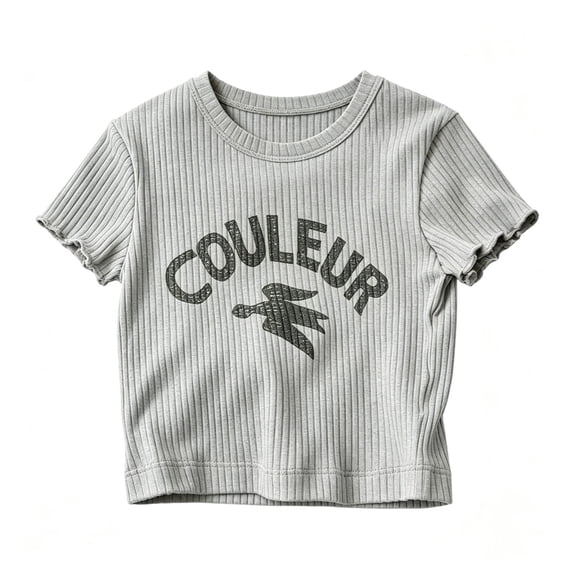 Tfken Soft Comfy Tops For Girls Daily Wear Holiday Short Sleeve Tees Tshirts Graphic Print T-Shirts Fashion Toddler Classic Clothes Size 2-3 Years