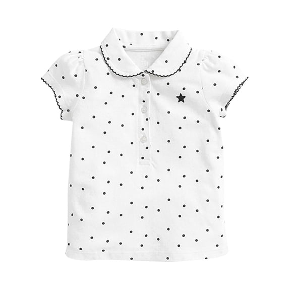Tfken Soft Comfy Tops For Girls Daily Wear Holiday Summer Short Sleeve Tshirts Tees Comfortable T-Shirts Fashion Children Trendy Clothes Size 3-4 Years